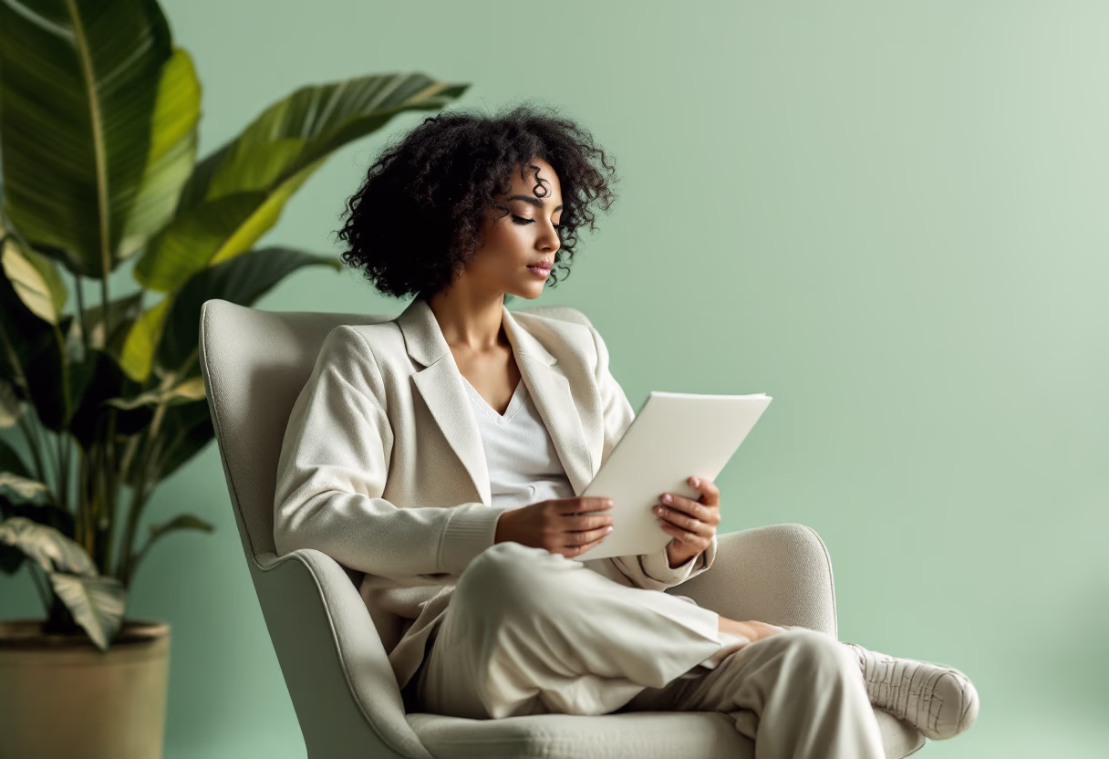 image of author at writing desk
